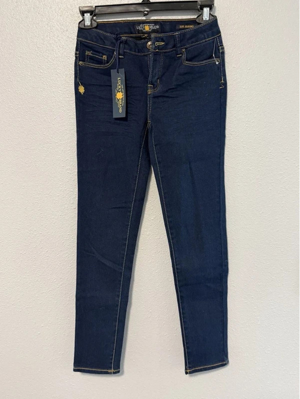 #6024 NWT Lucky Brand Dark Wash Slim Straight Jeans Size 10